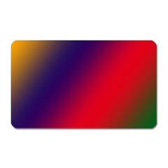 Rainbow Two Background Magnet (rectangular)