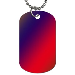 Rainbow Two Background Dog Tag (one Side) by Amaryn4rt