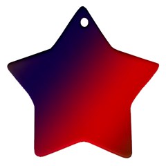 Rainbow Two Background Star Ornament (two Sides)