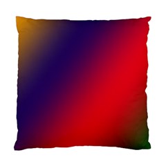 Rainbow Two Background Standard Cushion Case (one Side)