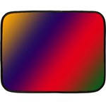 Rainbow Two Background Fleece Blanket (Mini) 35 x27  Blanket