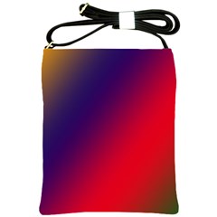 Rainbow Two Background Shoulder Sling Bags by Amaryn4rt