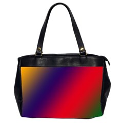 Rainbow Two Background Office Handbags (2 Sides)  by Amaryn4rt