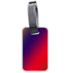 Rainbow Two Background Luggage Tags (two Sides)