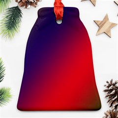 Rainbow Two Background Bell Ornament (two Sides)