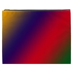 Rainbow Two Background Cosmetic Bag (xxxl) 