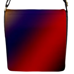 Rainbow Two Background Flap Messenger Bag (s) by Amaryn4rt