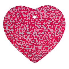 Template Deep Fluorescent Pink Ornament (heart)