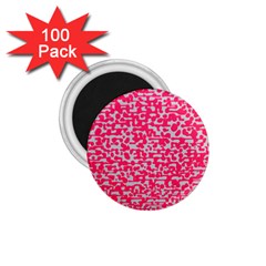 Template Deep Fluorescent Pink 1 75  Magnets (100 Pack) 