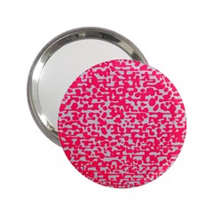 Template Deep Fluorescent Pink 2 25  Handbag Mirrors