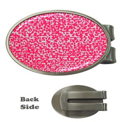 Template Deep Fluorescent Pink Money Clips (oval) 