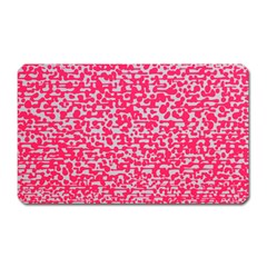 Template Deep Fluorescent Pink Magnet (rectangular) by Amaryn4rt