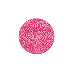 Template Deep Fluorescent Pink Golf Ball Marker (10 Pack)