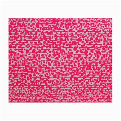 Template Deep Fluorescent Pink Small Glasses Cloth