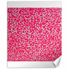 Template Deep Fluorescent Pink Canvas 16  X 20  