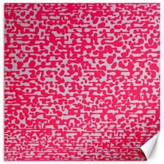 Template Deep Fluorescent Pink Canvas 20  X 20  