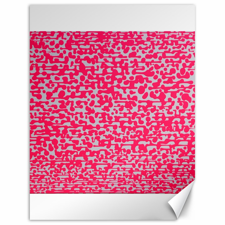 Template Deep Fluorescent Pink Canvas 18  x 24  