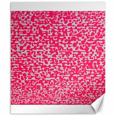 Template Deep Fluorescent Pink Canvas 20  X 24  