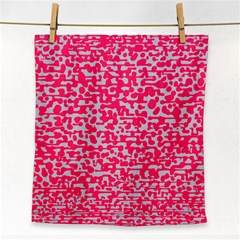 Template Deep Fluorescent Pink Face Towel