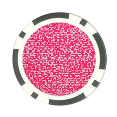 Template Deep Fluorescent Pink Poker Chip Card Guard (10 Pack) by Amaryn4rt