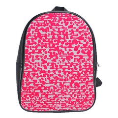 Template Deep Fluorescent Pink School Bags(large) 