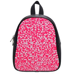 Template Deep Fluorescent Pink School Bags (small) 