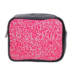 Template Deep Fluorescent Pink Mini Toiletries Bag 2-side