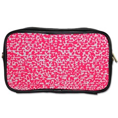 Template Deep Fluorescent Pink Toiletries Bags by Amaryn4rt