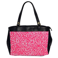 Template Deep Fluorescent Pink Office Handbags (2 Sides) 