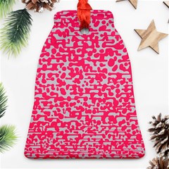 Template Deep Fluorescent Pink Bell Ornament (two Sides)