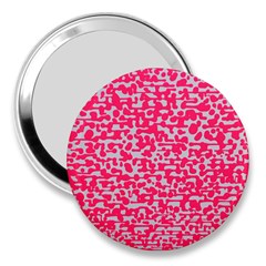 Template Deep Fluorescent Pink 3  Handbag Mirrors