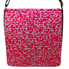 Template Deep Fluorescent Pink Flap Messenger Bag (s)