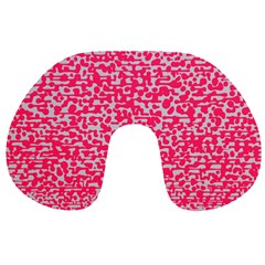 Template Deep Fluorescent Pink Travel Neck Pillows