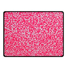 Template Deep Fluorescent Pink Double Sided Fleece Blanket (small)  by Amaryn4rt