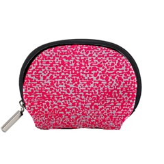 Template Deep Fluorescent Pink Accessory Pouches (small) 