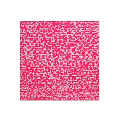 Template Deep Fluorescent Pink Satin Bandana Scarf