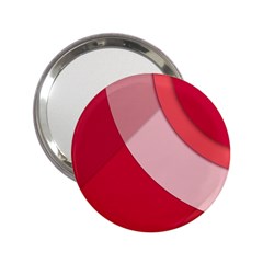 Red Material Design 2 25  Handbag Mirrors by Amaryn4rt