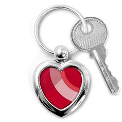 Red Material Design Key Chains (heart)  by Amaryn4rt