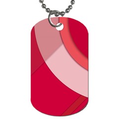 Red Material Design Dog Tag (two Sides)