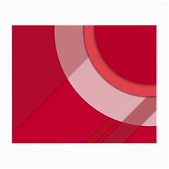 Red Material Design Small Glasses Cloth