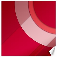 Red Material Design Canvas 12  X 12  