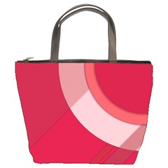 Red Material Design Bucket Bags