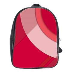 Red Material Design School Bags(large) 