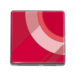 Red Material Design Memory Card Reader (square)