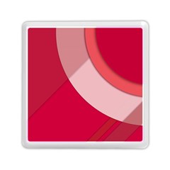 Red Material Design Memory Card Reader (square) 