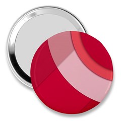 Red Material Design 3  Handbag Mirrors