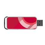 Red Material Design Portable USB Flash (One Side) Front