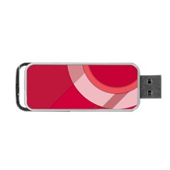 Red Material Design Portable Usb Flash (two Sides) by Amaryn4rt