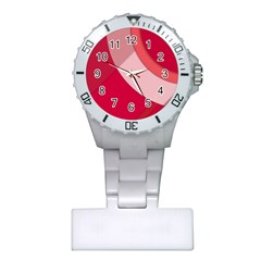 Red Material Design Plastic Nurses Watch