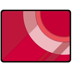 Red Material Design Double Sided Fleece Blanket (large) 